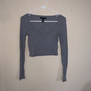 Scoop neck crop top